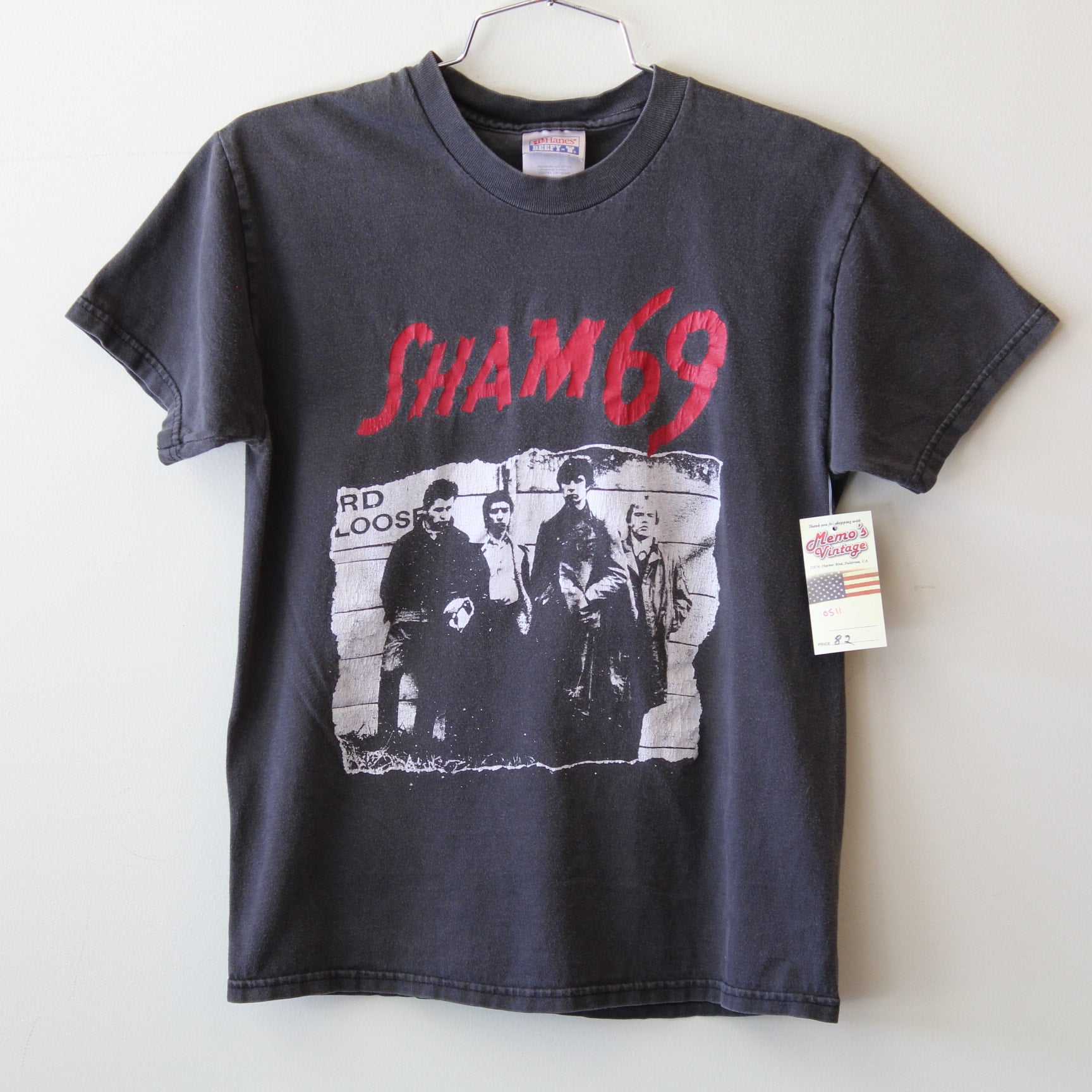 80s Sham 69 Vintage Band T-Shirt | Memo's Vintage